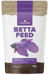 NatureHolic Bettafeed Fischfutter Granulat mit Insekten Krill und Lachs 30g – Bild 1 von 3