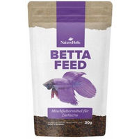 Produktbild von NatureHolic Bettafeed Fischfutter Granulat mit Insekten Krill und Lachs 30g