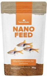 NatureHolic Nanofeed Minifischfutter Lachs Granulat 30g – Bild 1 von 1