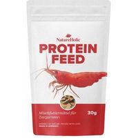 Produktbild von NatureHolic Proteinfeed Pellets für Garnelen Krebse und Schnecken mit Insekten und Krill 30g