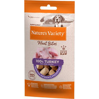 Produktbild von Natures Menu True Instinct Gefriergetrocknete Truthahn Fleischhappen Belohnungssnack für Hunde Getreidefrei 12 x 20g - 20 x 20 g