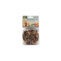Produktbild von Naturhof Schröder Heu-Donut mit Rosenblüte und Ringelblume-Dip 65g