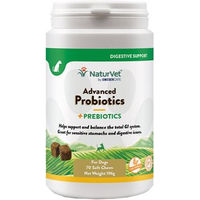 Produktbild von NaturVet Advanced Probiotics Plus Funktionssnack für Welpen zur Unterstützung der Verdauung und des Magen-Darm-Traktes getreidefrei 70 Stück