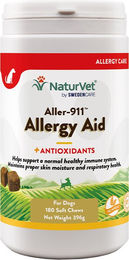 Produktbild von NaturVet Aller-911 Advanced Allergy Aid Funktionssnacks für Hunde getreidefrei und hypoallergen 180 Stück
