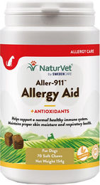 Produktbild von NaturVet Aller-911 Advanced Allergy Aid Funktionssnacks für Hunde getreidefrei und hypoallergen 70 Stück