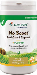 Produktbild von NaturVet No Scoot Funktionssnack Kauwürfel für Welpen zur Unterstützung der Magen-Darm-Verdauung 120 Stück