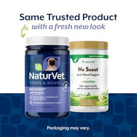 Produktbild von NaturVet No Scoot für Hunde mit Kürbis zur Unterstützung der Drüsen- und Darmfunktion 155g Pulver - 155 g