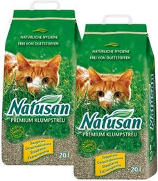 Produktbild von Natusan Premium Klumpstreu 2x20 l - 2 x 20 l