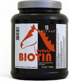 Natusat Biotin Pellets Ergänzungsfutter für Pferde und Ponys zur Unterstützung der Hufe 1 kg – Bild 1 von 2
