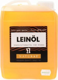 Produktbild von Natusat Leinöl Premium zur Unterstützung von Haut und Fell sowie der Verdauung 2500 ml