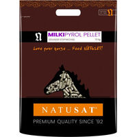 Produktbild von Natusat Milki Pyrol Pellets Ergänzungsfutter für Pferde zur Unterstützung des Stoffwechsels mit Vitamin B12 und Biotin 10 kg - 10 kg