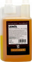 Natusat Premium Leinöl kaltgepresst für Pferde zur Unterstützung von Haut und Fell 1000 ml - 1000 ml – Bild 1 von 5