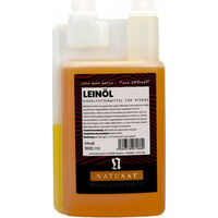 Produktbild von Natusat Premium Leinöl kaltgepresst für Pferde zur Unterstützung von Haut und Fell 1000 ml - 1000 ml