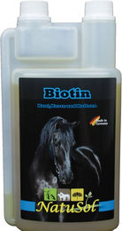 NatuSol Biotin Flüssig für Pferde zur Unterstützung von Haut, Fell und Hufhorn 1000 ml – Bild 1 von 4