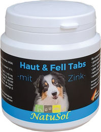 Produktbild von NatuSol Haut & Fell Tabs mit Zink für Hunde
