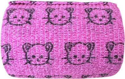 NatuSol Kohäsive Bandage mit Katzenmotiv violett 5 cm x 4,5 m – Bild 1 von 3