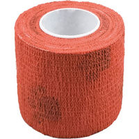 Produktbild von NatuSol Kohäsive Bandage mit Pfoten-Motiv rot 5 cm x 4,5 m Set I