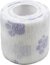 NatuSol Kohäsive Bandage mit Pfotenmotiv weiß 5 cm x 4,5 m Set I – Bild 1 von 2