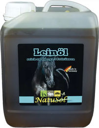 Produktbild von NatuSol Leinöl für Pferde zur Unterstützung von Haut und Fell 2500 ml