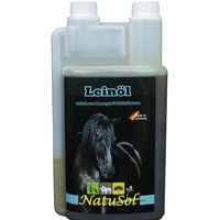 Produktbild von NatuSol Leinöl für Pferde zur Unterstützung von Stoffwechsel sowie Haut und Fell 1000 ml