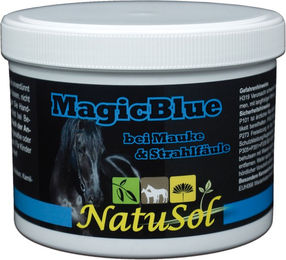 Produktbild von NatuSol MagicBlue Gel zur Wundpflege für Pferde bei Mauke und Strahlfäule 500ml
