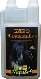 NatuSol MSM & Glucosamine Liquid Gelenk-Supplement für Pferde 1000ml – Bild 1 von 4