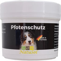Produktbild von NatuSol Pfotenschutz für Hunde mit Bienenwachs und Naturmaterialien in Weiß 50g
