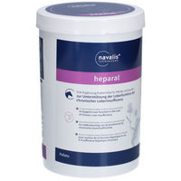 Produktbild von Navalis heparal HORSE Pellets zur Unterstützung von Leber, Haut und Fell für Pferde 1kg