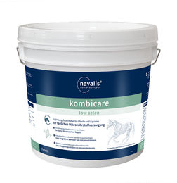 Produktbild von Navalis Kombicare Low Selen Mineralfutter für Pferde Senior zur Unterstützung von Haut, Fell und Hufen