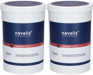 Produktbild von Navalis orthosal Kupfer Horse Mineralfutter und Nahrungsergänzung für Pferde als Pulver 2000g