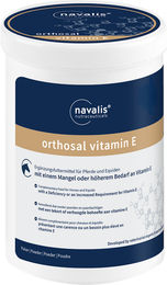 Produktbild von Navalis Orthosal Vitamin E Bio Ergänzungsfutter für Pferde mit Unterstützung für Immunsystem und Stoffwechsel als Pulver
