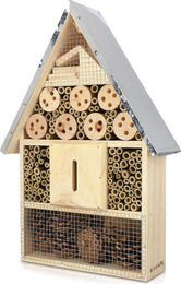 Navaris Insektenhotel aus naturbelassenem Holz für Fluginsekten – Bild 1 von 5