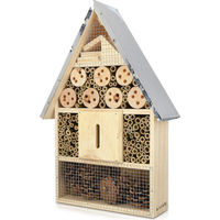 Produktbild von Navaris Insektenhotel aus naturbelassenem Holz für Fluginsekten