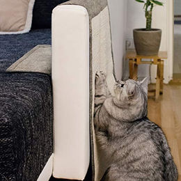 Navaris Katzen Kratzmatte aus Sisal als Kratzschutz für das Sofa 130 x 45 cm – Bild 1 von 6