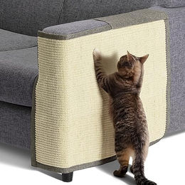 Navaris Katzen Kratzmatte aus Sisal als Kratzschutz für das Sofa in Beige – Bild 1 von 8