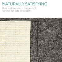 Produktbild von Navaris Katzen Kratzmatte aus Sisal als Kratzschutz für das Sofa in Grau 130 x 45 cm