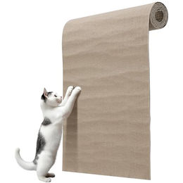 Navaris Kratzmatte für Katzen selbstklebend beige 2m Möbelschutz – Bild 1 von 5