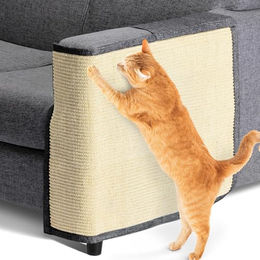 Navaris Kratzmatte für Katzen und Kitten aus Sisal zum Möbelschutz 50 x 70 cm – Bild 1 von 8
