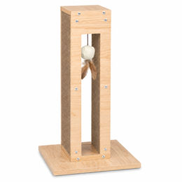 Navaris Kratzsäule Kratzbaum für Katzen mit Spielzeug Braun 61,5 cm – Bild 1 von 2
