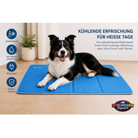 Produktbild von Navaris Kühlmatte für Hunde aus Nylon in Blau Größe L