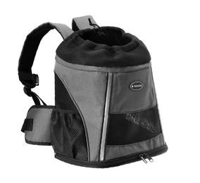 Navaris Rucksack für Hund und Katze bis 7 kg gepolsterte Transporttasche grau – Bild 1 von 12