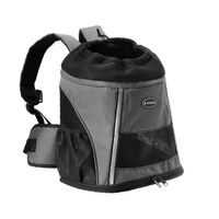 Produktbild von Navaris Rucksack für Hund und Katze bis 7 kg gepolsterte Transporttasche grau