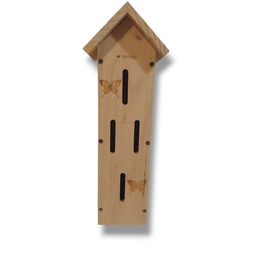 Navaris Schmetterlingshaus aus Kiefernholz als Insektenhotel für Garten und Balkon in Braun – Bild 1 von 2