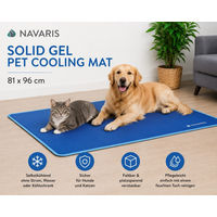 Produktbild von Navaris Selbstkühlende Hundematte für Hund und Katze XL 81x96 cm Blau