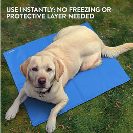 Navaris Selbstkühlende Hundematte mit Gel in Blau 81 x 96 cm – Bild 1 von 5