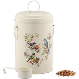 Navaris Tierfutter Aufbewahrungsdose mit Vogel Design 4,9L für Hund, Katze oder Meerschweinchen - 4,9 l – Bild 1 von 4