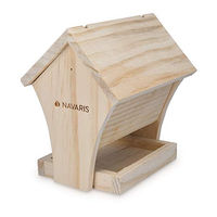 Produktbild von Navaris Vogelhaus Bausatz aus Holz zum Selberbauen in Natur Braun