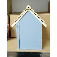 Produktbild von Navaris Vogelhaus Nesthaus aus Holz in Baby Blau Größe M