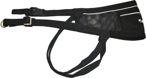 Produktbild von NEEWA Canicross Gürtel aus Polyester in Schwarz wasserabweisend für Hüftumfang bis 110 cm