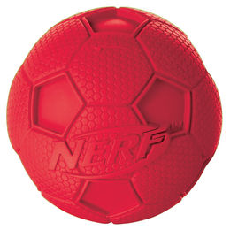 Nerf Dog Hundeball Fußball aus Naturkautschuk mit Quietscher Größe L – Bild 1 von 1